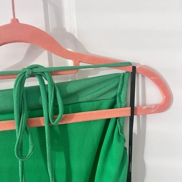 Elegant Green Sleeveless Maxi Open Back Dress Size Large - Picture 9 of 11